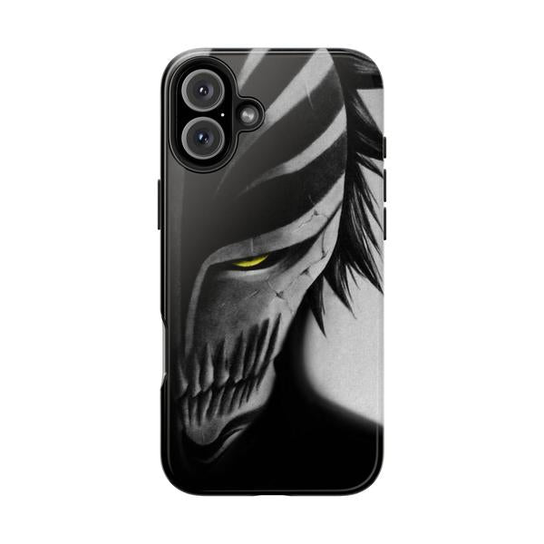 Hollow Mask Anime Case for iPhone Dark Aesthetic Cover - iPhone 16 Plus - KazerCase