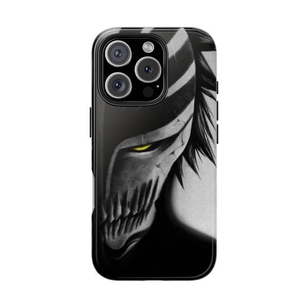 Hollow Mask Anime Case for iPhone Dark Aesthetic Cover - iPhone 16 Pro - KazerCase