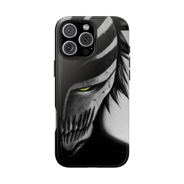 Hollow Mask Anime Case for iPhone Dark Aesthetic Cover - iPhone 16 Pro Max - KazerCase