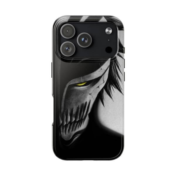 Hollow Mask Anime Case for iPhone Dark Aesthetic Cover - iPhone 17 Pro - KazerCase