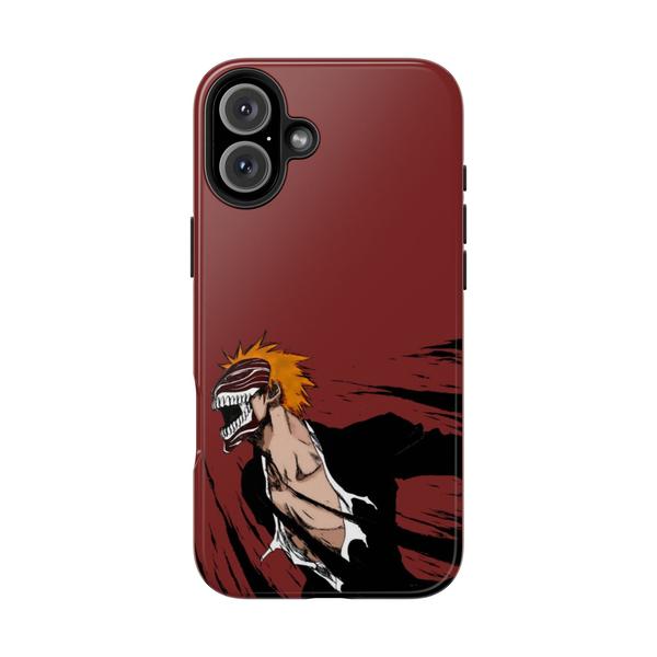 Ichigo Hollow Mask Anime Case for iPhone Bleach Manga - iPhone 16 Plus - KazerCase