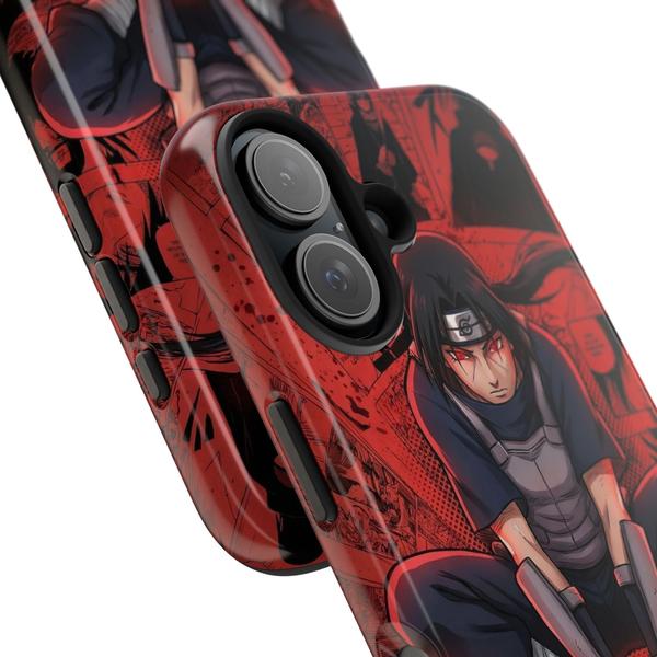 Itachi Uchiha Anime Case for iPhone Akatsuki Manga Cover - iPhone 15 - KazerCase