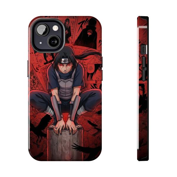Itachi Uchiha Anime Case for iPhone Akatsuki Manga Cover - iPhone 13 - KazerCase