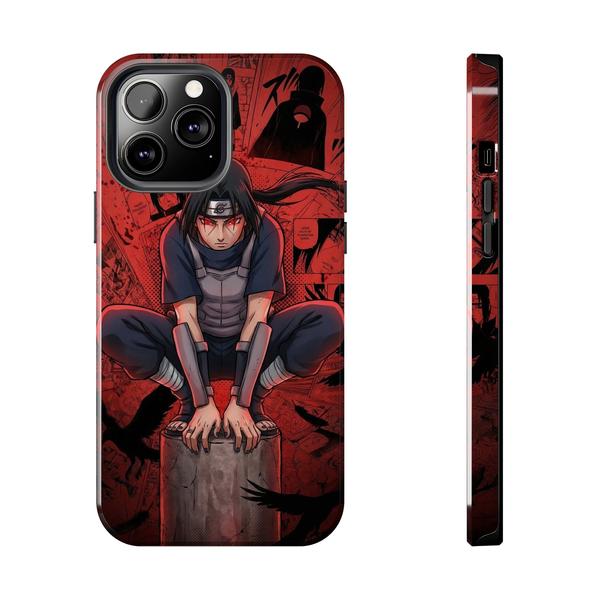 Itachi Uchiha Anime Case for iPhone Akatsuki Manga Cover - iPhone 13 Pro Max - KazerCase