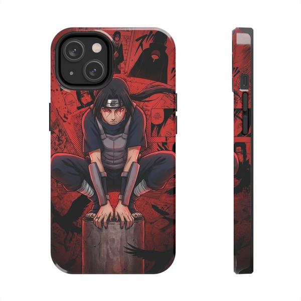 Itachi Uchiha Anime Case for iPhone Akatsuki Manga Cover - iPhone 14 - KazerCase