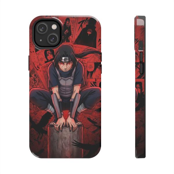 Itachi Uchiha Anime Case for iPhone Akatsuki Manga Cover - iPhone 14 Plus - KazerCase