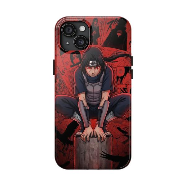 Itachi Uchiha Anime Case for iPhone Akatsuki Manga Cover - iPhone 15 Plus - KazerCase