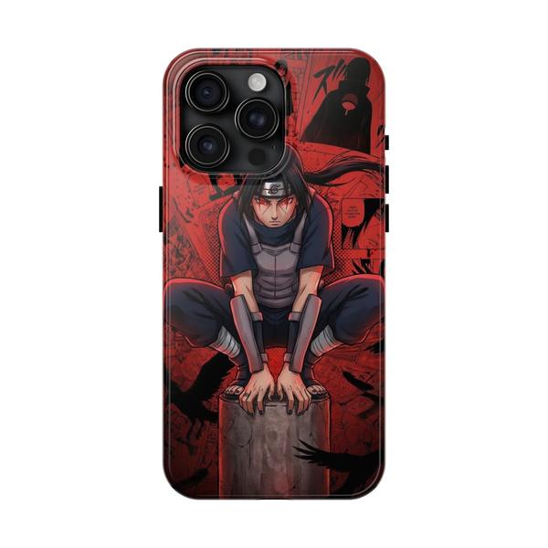 Itachi Uchiha Anime Case for iPhone Akatsuki Manga Cover - iPhone 15 Pro Max - KazerCase