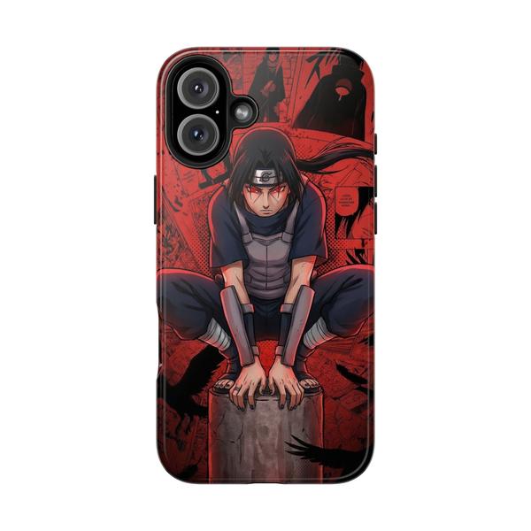 Itachi Uchiha Anime Case for iPhone Akatsuki Manga Cover - iPhone 16 Plus - KazerCase