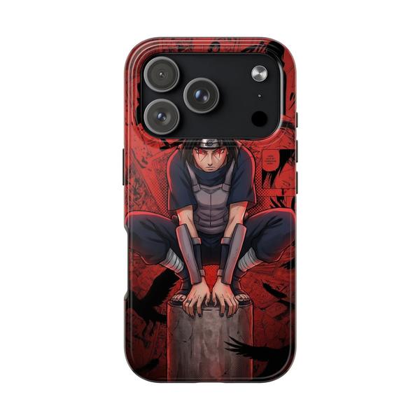 Itachi Uchiha Anime Case for iPhone Akatsuki Manga Cover - iPhone 17 Pro - KazerCase