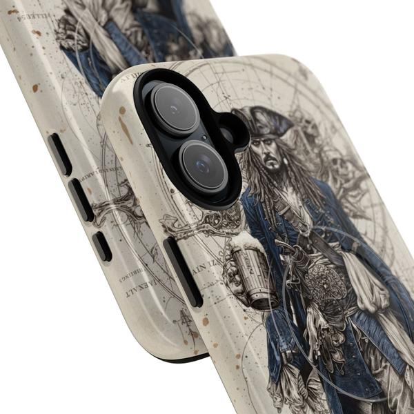 Jack Sparrow Pirate iPhone 16 Plus Case - Aesthetic Cover | MagSafe-Compatible - iPhone 16 Plus Matte - KazerCase