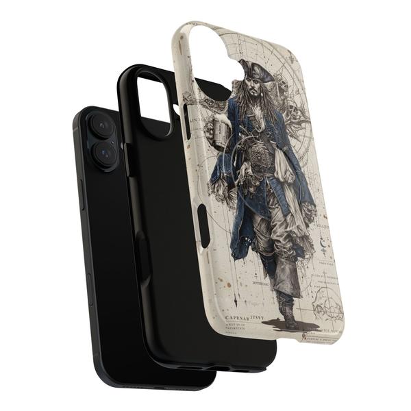 Jack Sparrow Pirate iPhone 16 Plus Case - Aesthetic Cover | MagSafe-Compatible - iPhone 16 Plus Matte - KazerCase
