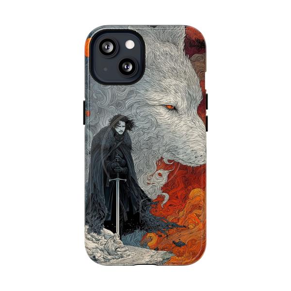 Jon Snow Ghost Style Case for iPhone GoT Phone Cover - iPhone 13 Glossy - KazerCase