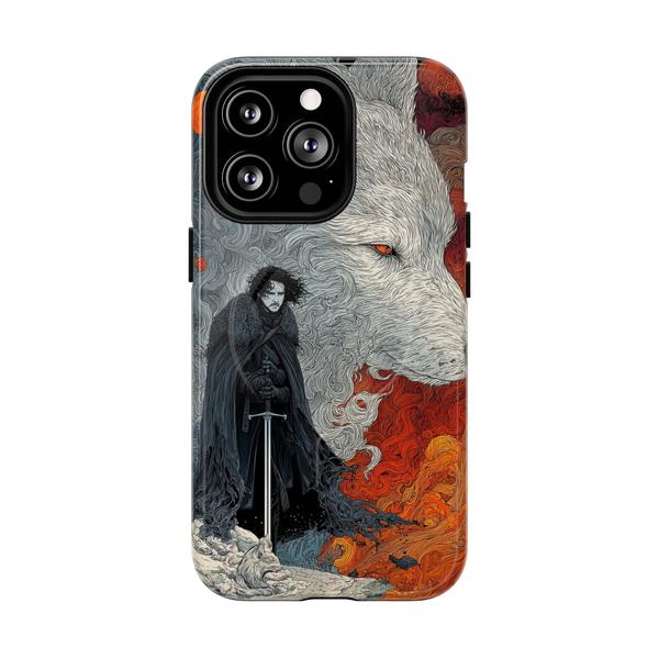 Jon Snow Ghost Style Case for iPhone GoT Phone Cover - iPhone 13 Pro Glossy - KazerCase