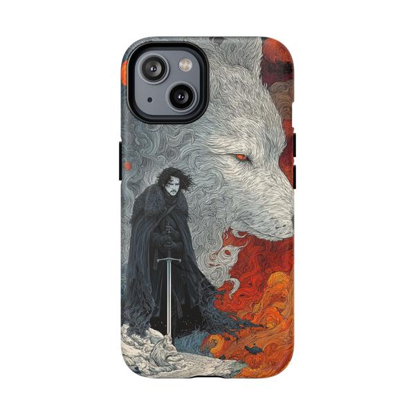 Jon Snow Ghost Style Case for iPhone GoT Phone Cover - iPhone 14 Matte - KazerCase