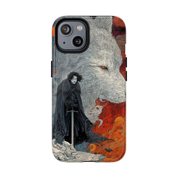 Jon Snow Ghost Style Case for iPhone GoT Phone Cover - iPhone 14 Glossy - KazerCase