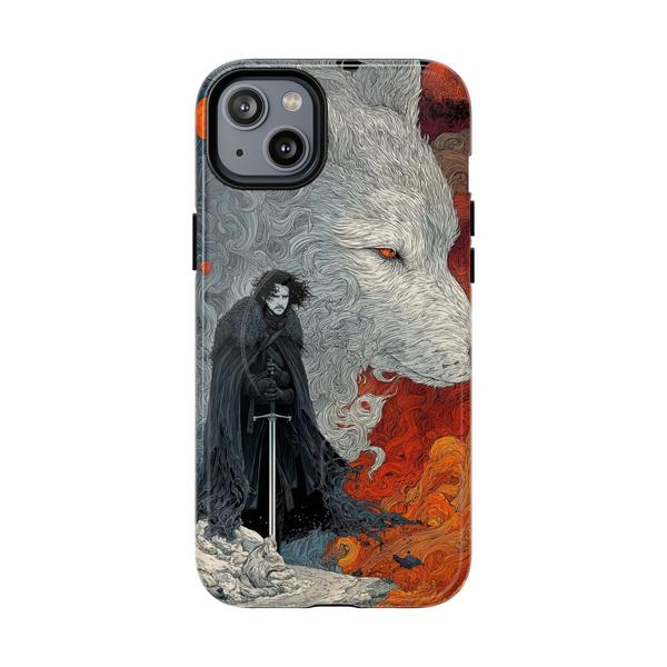 Jon Snow Ghost Style Case for iPhone GoT Phone Cover - iPhone 14 Plus Glossy - KazerCase