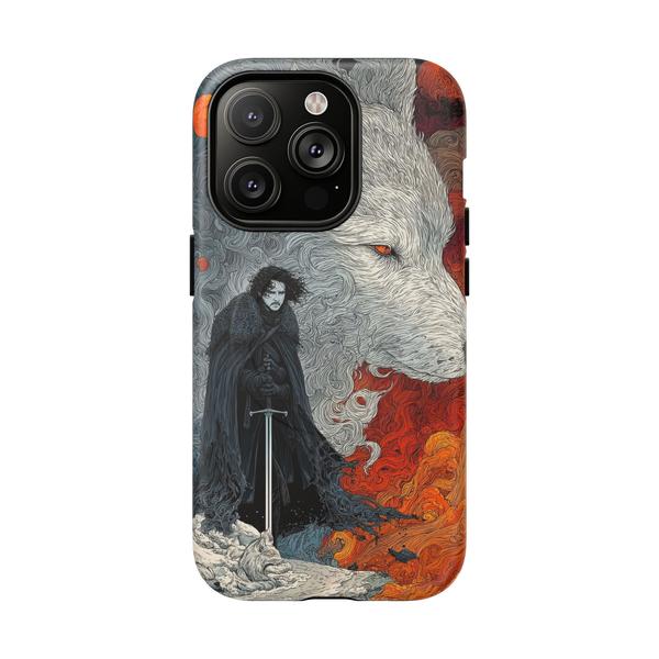 Jon Snow Ghost Style Case for iPhone GoT Phone Cover - iPhone 14 Pro Matte - KazerCase