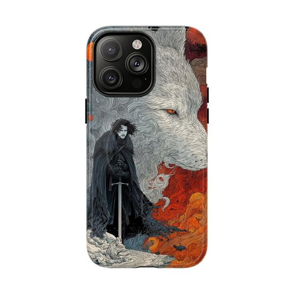 Jon Snow Ghost Style Case for iPhone GoT Phone Cover - iPhone 14 Pro Max Glossy - KazerCase