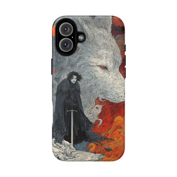 Jon Snow Ghost Style Case for iPhone GoT Phone Cover - iPhone 16 Plus Matte - KazerCase
