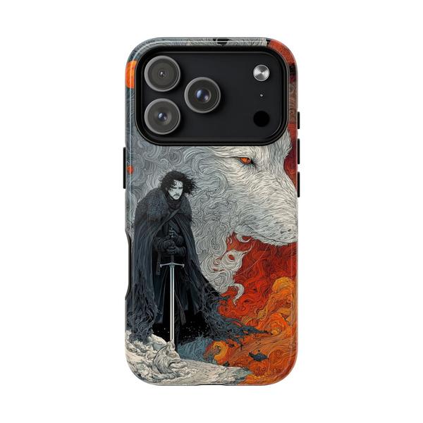 Jon Snow Ghost Style Case for iPhone GoT Phone Cover - iPhone 17 Pro Glossy - KazerCase