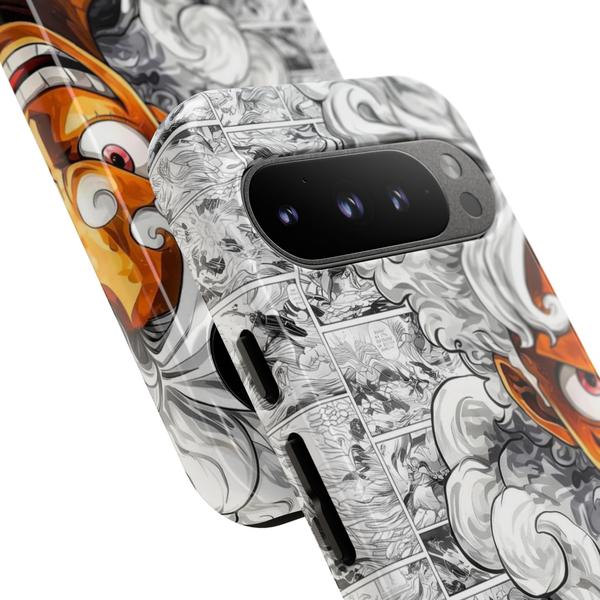 Luffy Gear 5 Anime Sun God Nika Manga Split Design for Google Pixel Case-