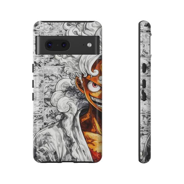 Luffy Gear 5 Anime Sun God Nika Manga Split Design for Google Pixel Case-Google Pixel 7