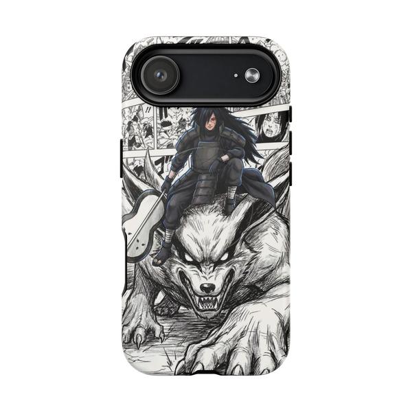 Madara Uchiha on Kyubi - Manga Panel Aesthetic iPhone Case - iPhone 17 Air Matte - KazerCase