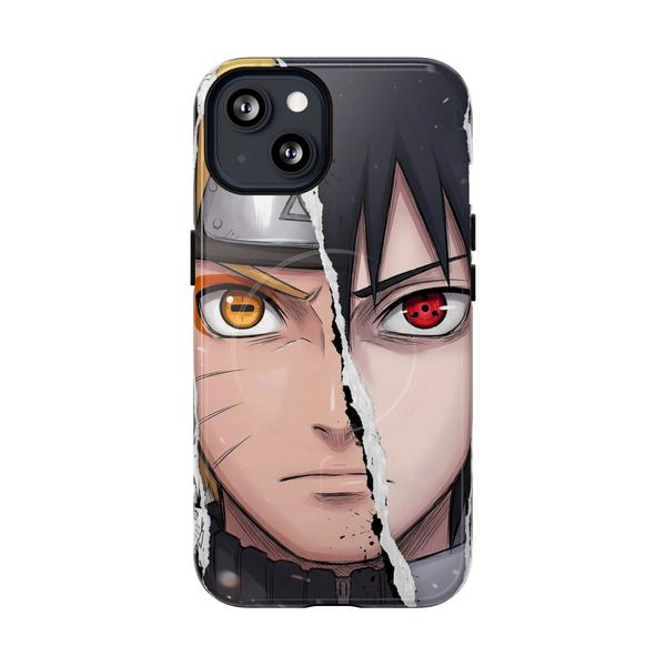 Naruto and Sasuke Anime iPhone - iPhone 13 Glossy - KazerCase
