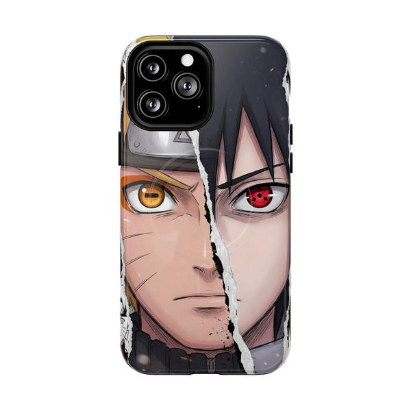 Naruto and Sasuke Anime iPhone - iPhone 13 Pro Max Glossy - KazerCase