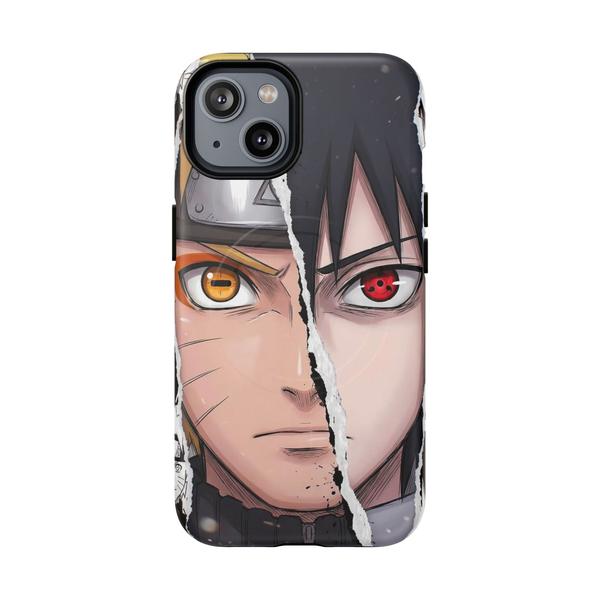 Naruto and Sasuke Anime iPhone - iPhone 14 Matte - KazerCase