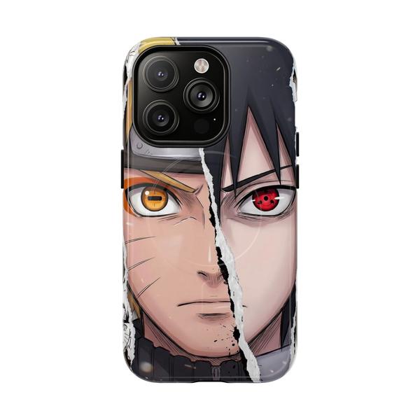 Naruto and Sasuke Anime iPhone - iPhone 14 Pro Glossy - KazerCase