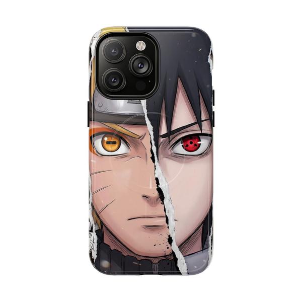 Naruto and Sasuke Anime iPhone - iPhone 14 Pro Max Glossy - KazerCase