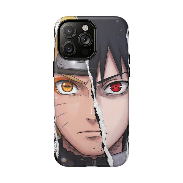 Naruto and Sasuke Anime iPhone - iPhone 14 Pro Max Matte - KazerCase