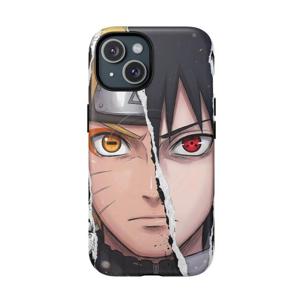 Naruto and Sasuke Anime iPhone - iPhone 15 Matte - KazerCase