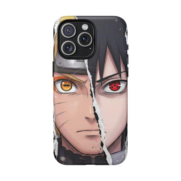 Naruto and Sasuke Anime iPhone - iPhone 15 Pro Max Matte - KazerCase