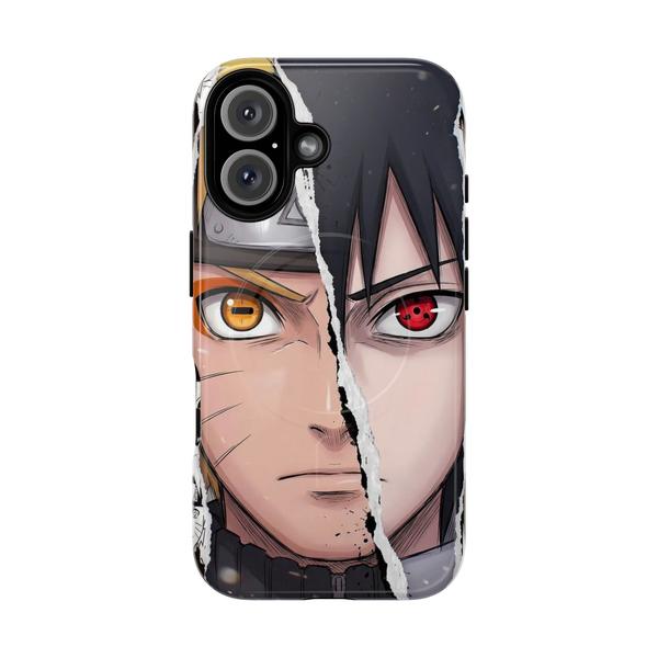 Naruto and Sasuke Anime iPhone - iPhone 16 Glossy - KazerCase