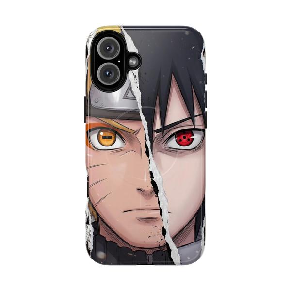 Naruto and Sasuke Anime iPhone - iPhone 16 Plus Glossy - KazerCase