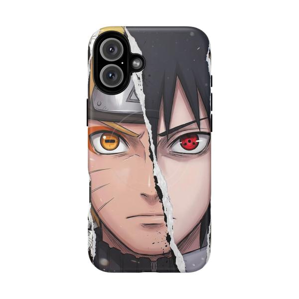 Naruto and Sasuke Anime iPhone - iPhone 16 Plus Matte - KazerCase