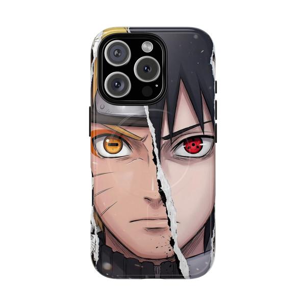 Naruto and Sasuke Anime iPhone - iPhone 16 Pro Glossy - KazerCase