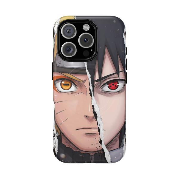 Naruto and Sasuke Anime iPhone - iPhone 16 Pro Matte - KazerCase