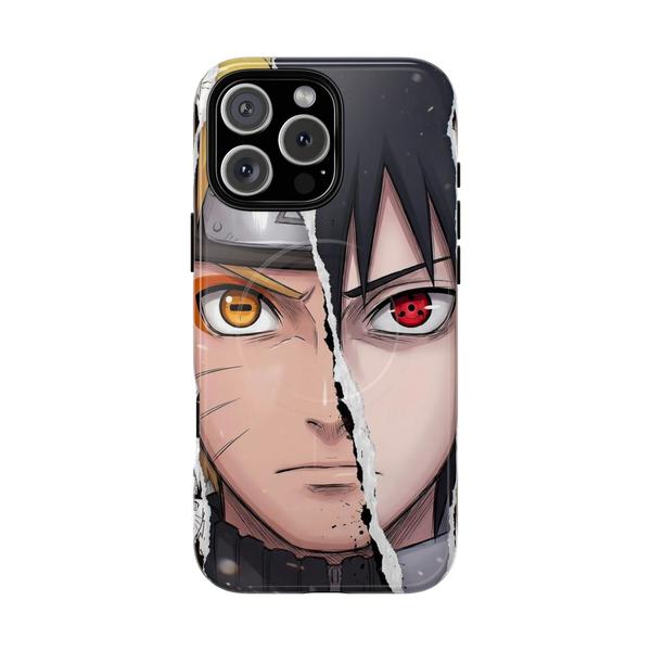 Naruto and Sasuke Anime iPhone - iPhone 16 Pro Max Glossy - KazerCase