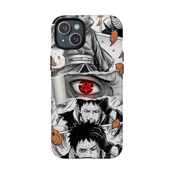 Obito Uchiha Anime Case for iPhone Manga Collage - iPhone 15 Plus Glossy - KazerCase