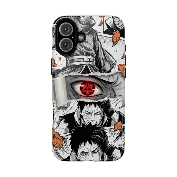 Obito Uchiha Anime Case for iPhone Manga Collage - iPhone 16 Plus Glossy - KazerCase
