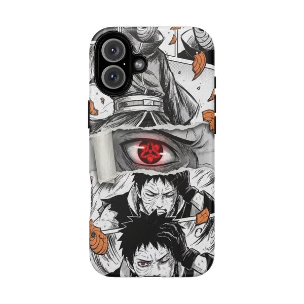 Obito Uchiha Anime Case for iPhone Manga Collage - iPhone 16 Plus Matte - KazerCase