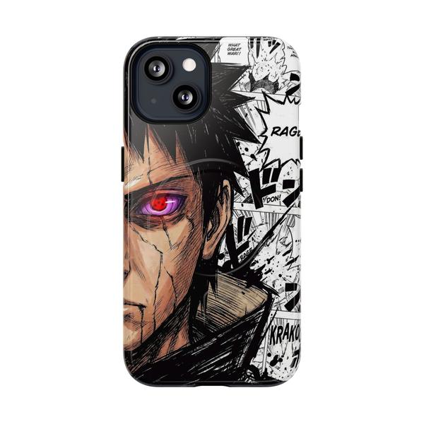Obito Uchiha Rinnegan Anime Case for iPhone Manga Panel - iPhone 13 Glossy - Printify