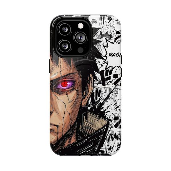 Obito Uchiha Rinnegan Anime Case for iPhone Manga Panel - iPhone 13 Pro Glossy - Printify