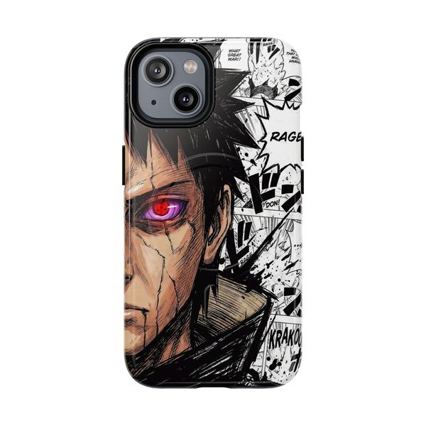 Obito Uchiha Rinnegan Anime Case for iPhone Manga Panel - iPhone 14 Glossy - Printify
