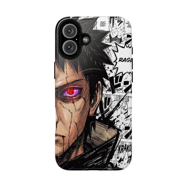 Obito Uchiha Rinnegan Anime Case for iPhone Manga Panel - iPhone 16 Plus Glossy - Printify