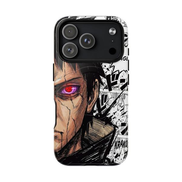 Obito Uchiha Rinnegan Anime Case for iPhone Manga Panel - iPhone 17 Pro Glossy - Printify